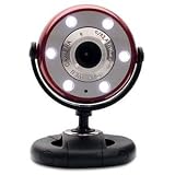 Gear Head, Quick 5.0 MP WebCam HD Red (Catalog Category: Cameras & Frames / Webcams)