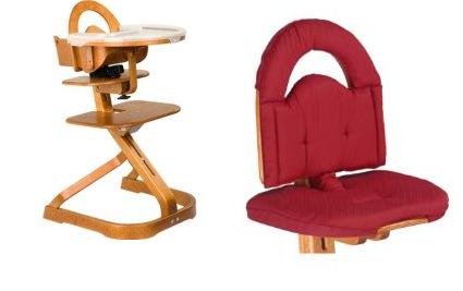 Svan High Chair in in Red