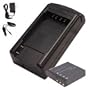Hitech - Battery and Travel Charger Kit for Casio Exilim EX-Z1050 / Exilim EX-Z1000 Digital Camera