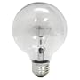 GE 12980-6 40 Watt Globe G25 Light Bulb, Crystal Clear, 6-Pack