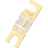 Raptor MINI-ANL FUSE 80AMP 5PK GOLD