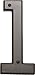 Atlas Homewares RCN1-O 5.375-Inch Mission House Number-1, Aged Bronze
