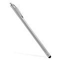 BoxWave Slimline Capacitive Stylus for Apple iPad 3, new iPad (3rd Generation), iPad 2, iPad 1, Amazon Kindle Fire (Metallic Silver)