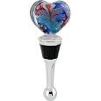 Heart Bottle Stopper in Art Glass