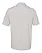 DRI-Equip Dry-Wicking Performance 3-Button Mesh Polos, Silver-Large