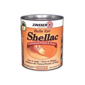 Rust-Oleum Zinsser 708 1-Pint Bulls Eye Amber Shellac Spray