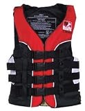 KENT DELUXE 4-BELT SIZED SKI VEST SERIESColor: Red/Black/White / Size: 3XL / Chest: 52-56'