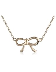14k Gold Ribbon Necklace, 18"