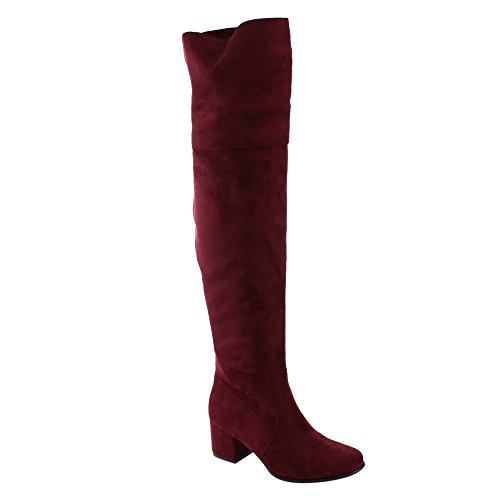 Nature breeze ff00 women over the knee mid high block heel boots …