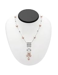18k White Gold Cultured Pearl and Diamond Necklace