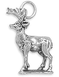 Sterling Silver 8 Point Buck Charm