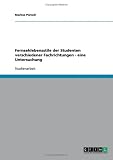 Produkt-Bild: Fernsehlebensstile der Studenten verschiedener Fachrichtungen - eine Untersuchung