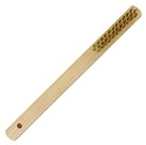ストロングツール(Strong TooL) 木柄ワイヤーブラシ 3行 真鍮線 11806