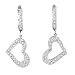 14K 1.00 CTW Diamond Heart Charm Earrings