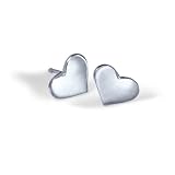 Alex Woo Little Vegas Sterling Silver Heart Stud Earrings