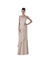 Chiffon Lace Square Neck Bridesmaid Dress/Prom Dress 