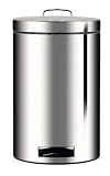 Brabantia Pedal Bin, 12litre, Brilliant Steel