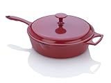 Over 55% on the Fagor Michelle B. 4-Quart Chicken Fryer with Lid, in red