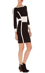 Contrast Tipped Knit Dress