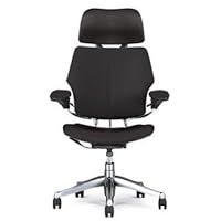 HumanScale Freedom Chair with Headrest, Black Wave Fabric