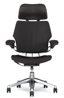 HumanScale Freedom Chair with Headrest Black Wave Fabric
