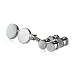 Mens Mother of Pearl and Silver Cufflinks and Studs Formal Set
