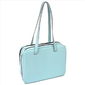Buy McKlein USA W Series Evanston Leather Ladies Briefcase in Aqua Blue 94348 by McKlein USA