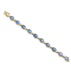 Opal Bracelet in 14K Yellow Gold by Opal Bracelets