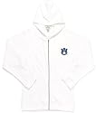 NCAA Auburn Tigers Antigua Ladies White Front Zip Fleece Hoody