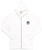 NCAA Auburn Tigers Antigua Ladies White Front Zip Fleece Hoody