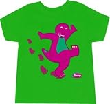 Barney the Dinosaur Footprints Green Toddler T-Shirt Tee