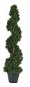 (Two) 3 ft Outdoor Artificial Cedar Spiral Topiary Trees