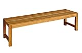 Three Birds Casual Charleston 5-Foot Backless Bench, Teak