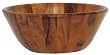 Wood Mocha Large Salad Serving Bowl 15"D 7"H