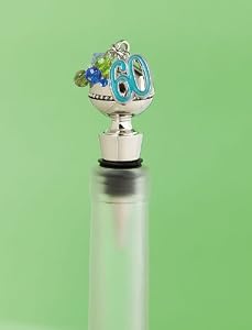 "60" Charm Bottle Stopper