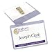 Avery 74556 Clip style rigid 2-1/4x3-1/2 laser/ink jet badges, 100 white inserts/100 ...