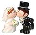 Kitchen & Housewares : Kissing Bride And Groom Salt & Pepper Shakers Set