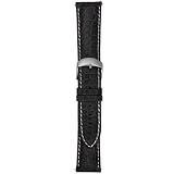 Swiss Watches:Swiss Watch International 20 MM Black Genuine Alligator Strap 20ABR01C