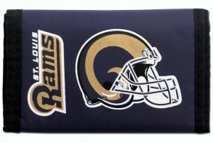 St. Louis Rams NFL Nylon Trifold Wallet