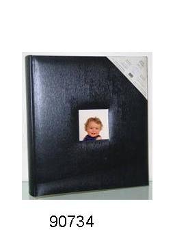 Kleer-Vu Photo Album, Leatherette Huge Collection, Holds 500 4x6" Photos, 5 Per Page. Color: Black.