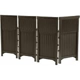 Buy Suncast FSW4423 4 Panel Resin Wicker Outdoor Screen by Suncast