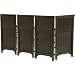 Suncast FSW4423 4 Panel Resin Wicker Outdoor Screen