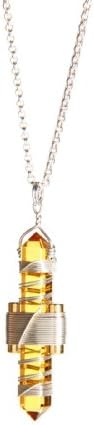 Buddha Maitreya the Christ Etheric Weaver® Pendant in Silver Wire - Quartz Crystal Vibrational Healing Tool