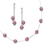 Pink Rhodonite & Liquid Silver Gift Set