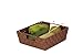 Honey-Can-Do Woven Tray w Handles- Brown STO-03049 Brown