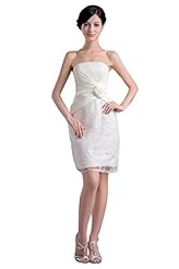 Strapless Lace Bridesmaid Dress/Mother-of-the-Bride Dress/Party Dress 