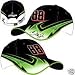 Dale Earnhardt Jr #88 AMP Energy Flames Flash Lightning Bolts Green, White and Black Chase Authentics Hat Cap