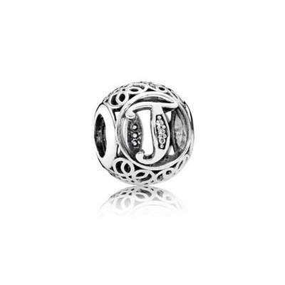 PANDORA Letter T Alphabet Charm 791864CZ
