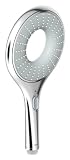 Grohe 27276000 Rainshower Icon Handbrause moon / chrom, 1 Strahlart Rain Eco Funktion mit Winkeladapter f&uuml;r Montage an Brauseschlauch