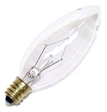 40 watt 120 volt B9.5 Candelabra Screw (E12) Base Westinghouse Light Bulb